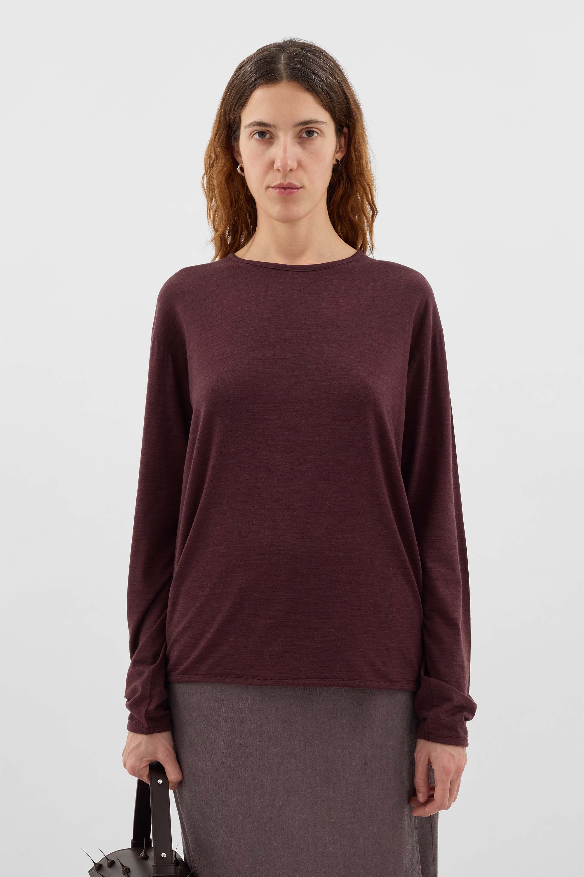 CLASSIC LONGSLEEVE / burnt aubergine - Image 4