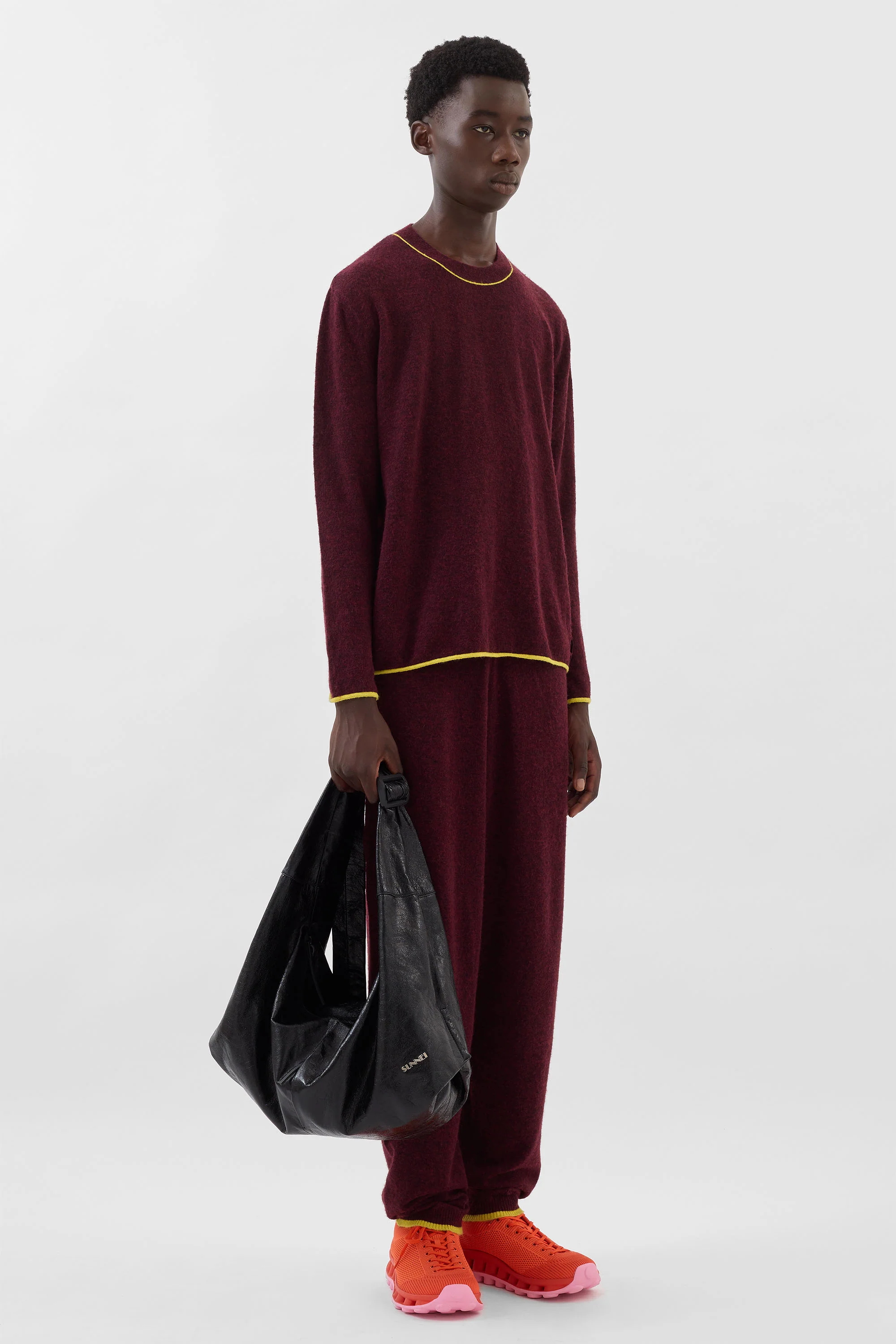 LONGSLEEVE ROUNDNECK / burnt aubergine - Image 4