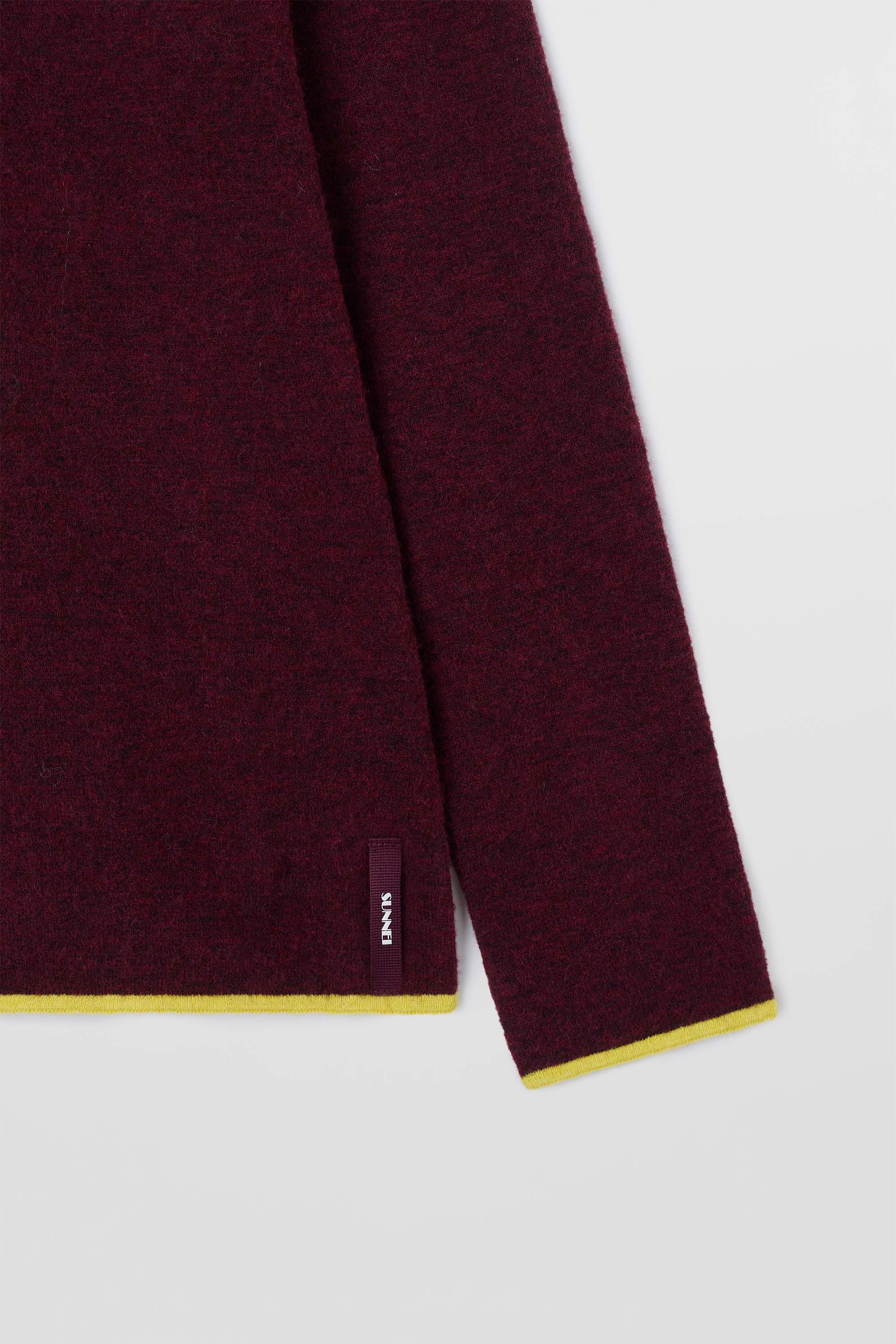LONGSLEEVE ROUNDNECK / burnt aubergine - Image 7