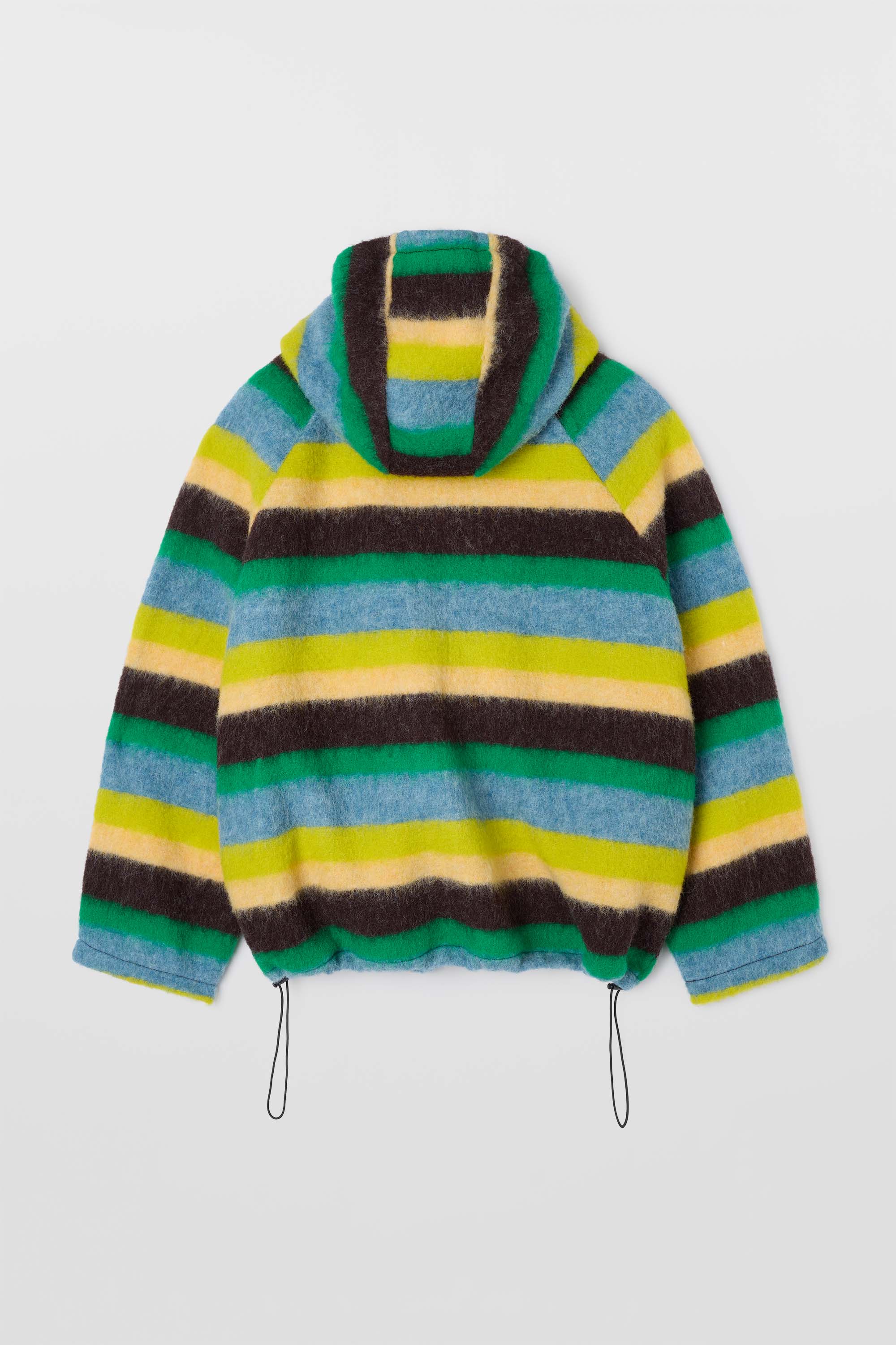 SHERPA HOODIE / multicolor stripes - Image 5