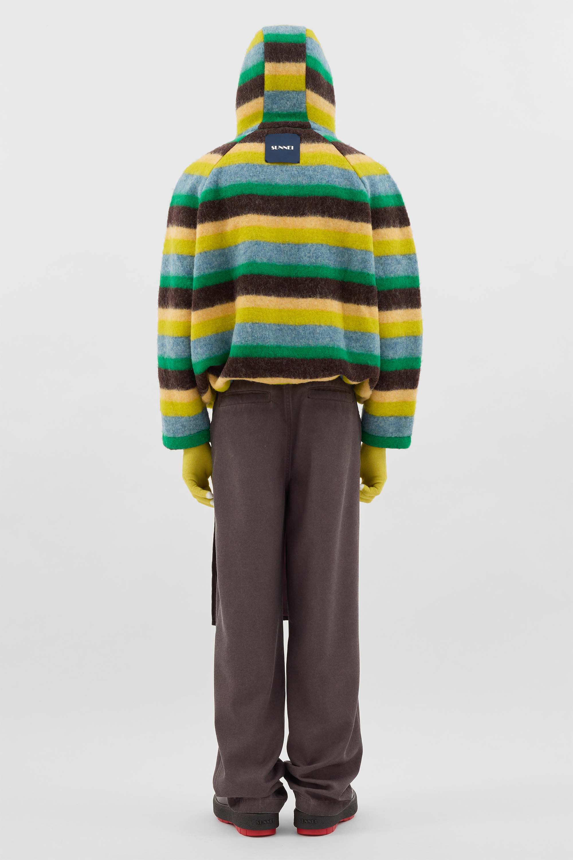 SHERPA HOODIE / multicolor stripes - Image 6